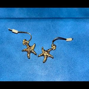 18kgp starfish earrings
